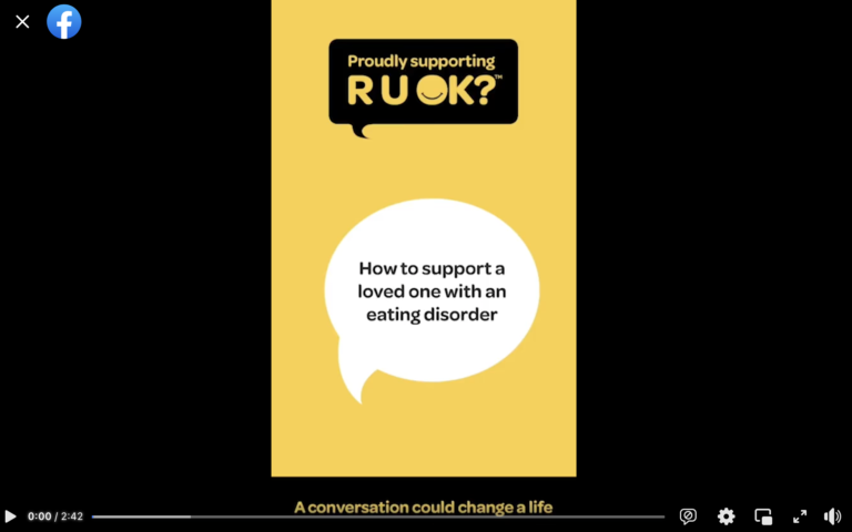 How to support someone with an eating disorder - RU Okay Day Video
