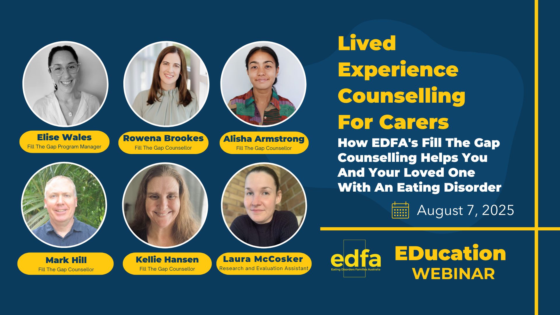 Lived Experience Counselling For Carers: How EDFA's Fill The Gap Counselling Helps You And Your Loved One With An Eating Disorder